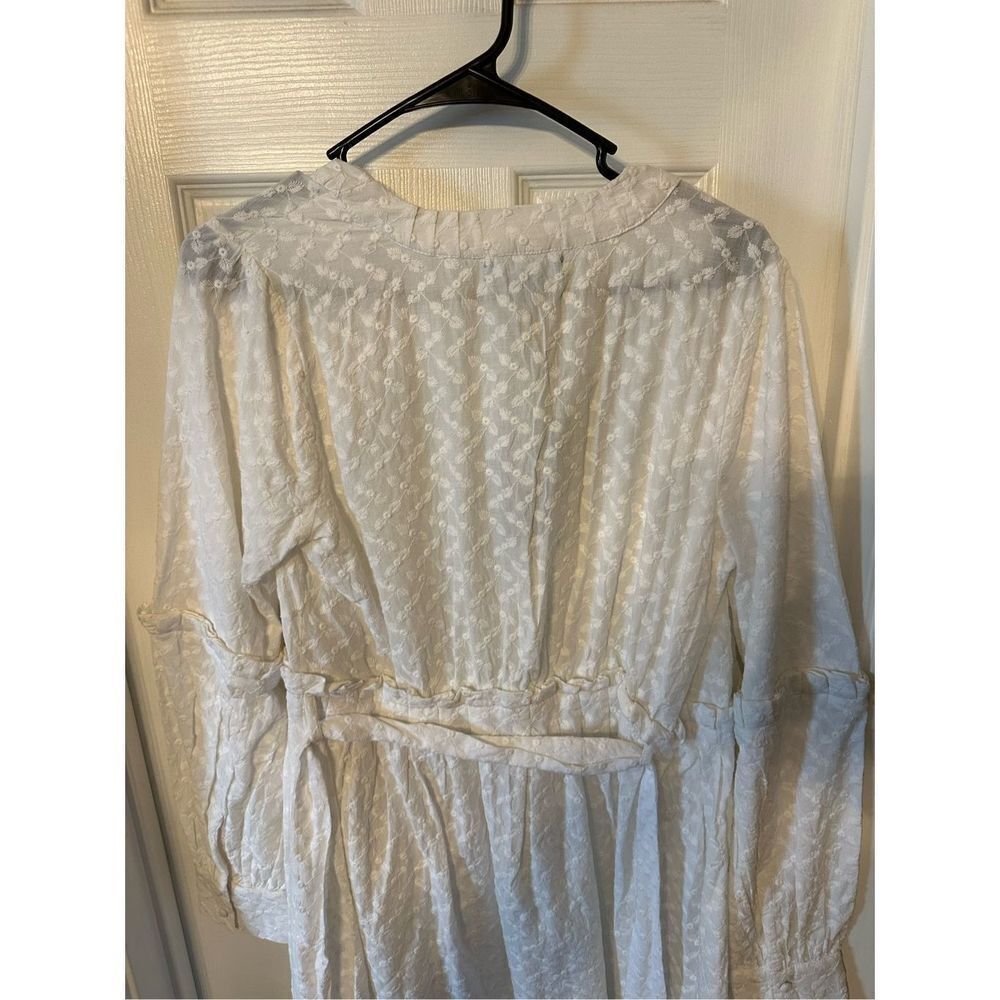 Antonio Melani x Born on Fifth Harbor Island Swim Wrap Cover-Up White Medium NWT - Picture 5 of 9